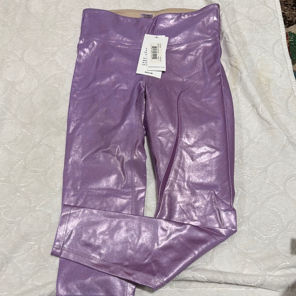 Heroine Sport Metallic Lavender Leggings